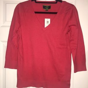 C Wonder coral sweater